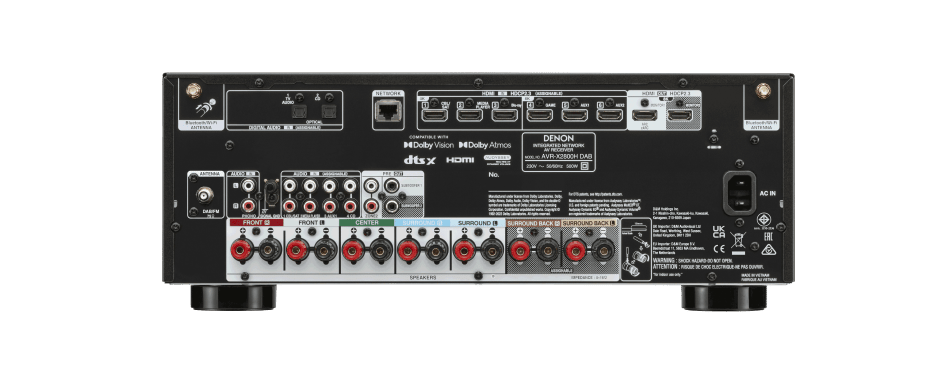 DENON AVR-X2800H 7.2 Ch. 8K AV Receiver