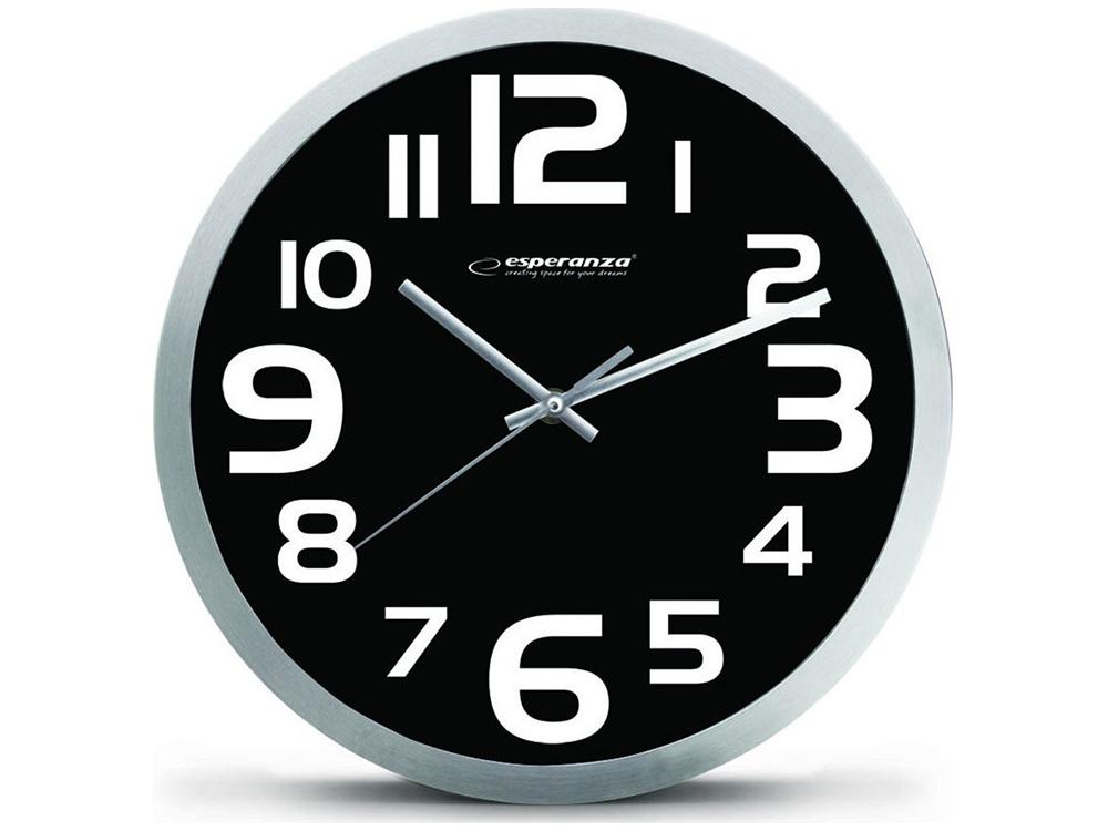 Wall clock Esperanza Zurich EHC013K Black