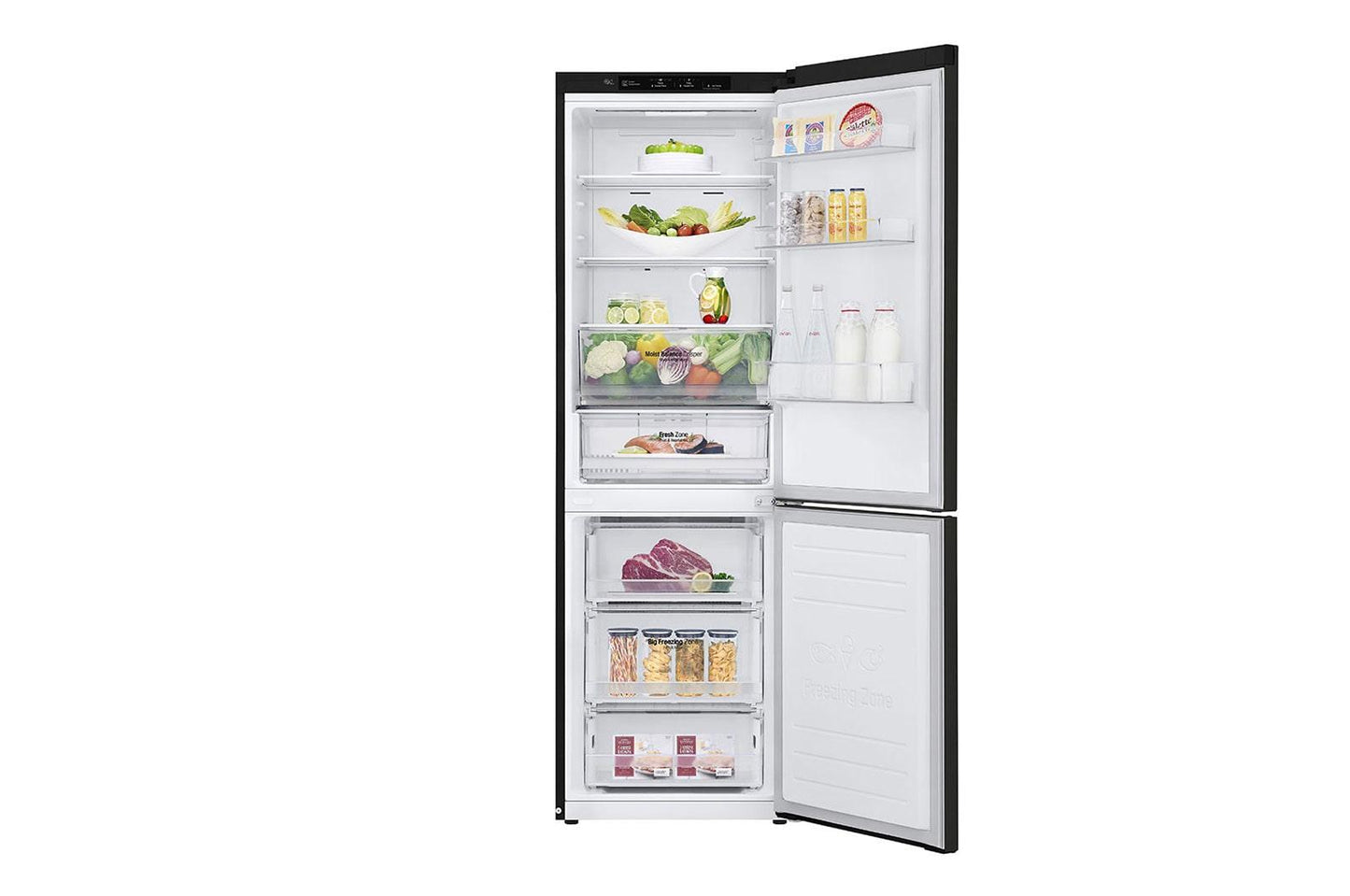 LG Fridge Freezer LG NoFrost GBB61BLJMN