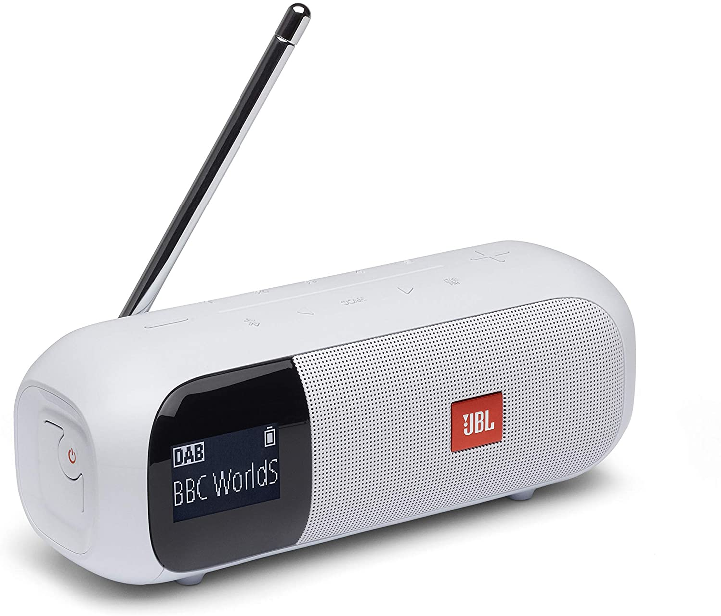 JBL Tuner 2, Bluetooth Speaker with FM/DAB Radio Waterpfoof IPX7 (White)
