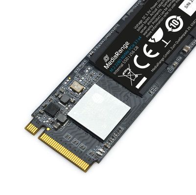 MediaRange Internal M.2 2280 solid state drive, NVMe PCIe 3.1 x4 20 Gb/s, 256GB