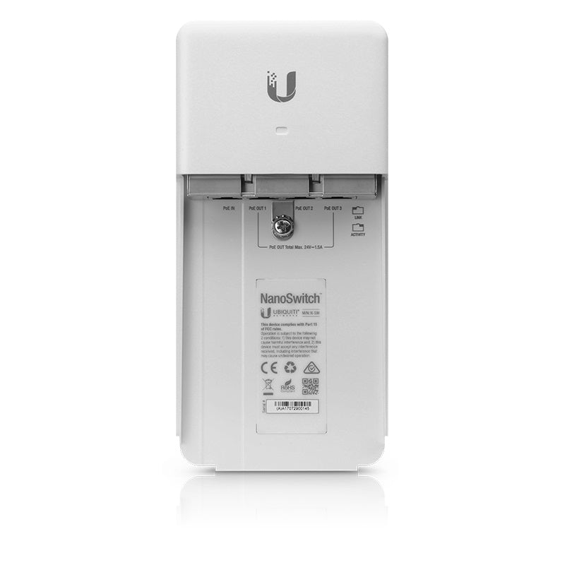 Ubiquiti N-SW NanoSwitch Outdoor 4-Port PoE Passthrough Switch