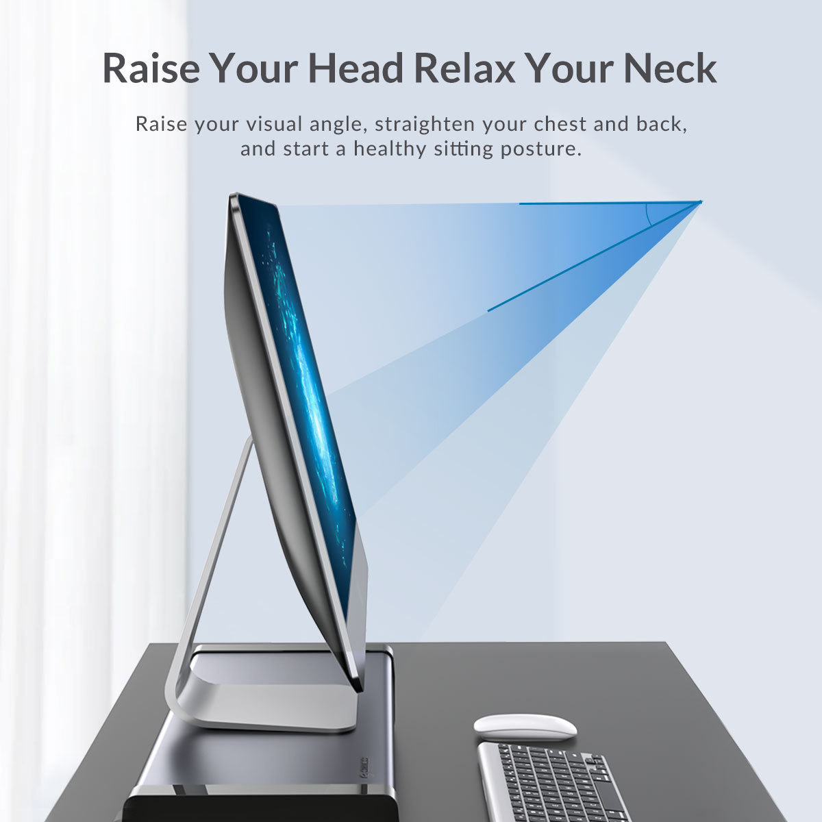 Orico Stand Monitor Aluminium Grey HSQ-02-GY