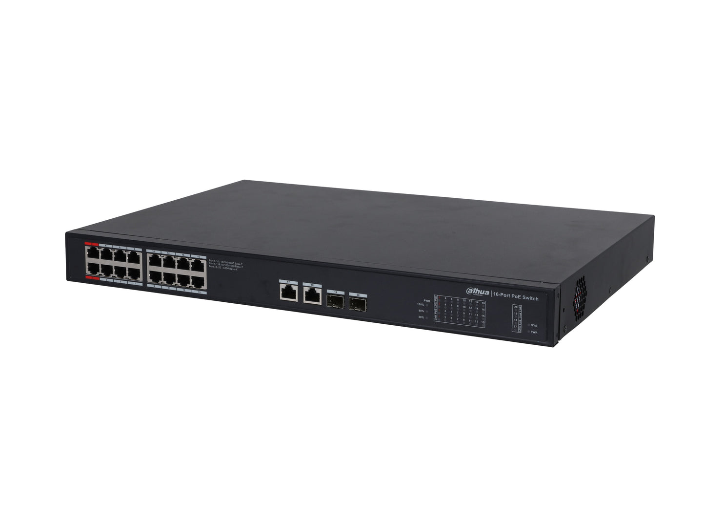 Dahua PoE Switch 16ports 240W PFS3220-16GT-240
