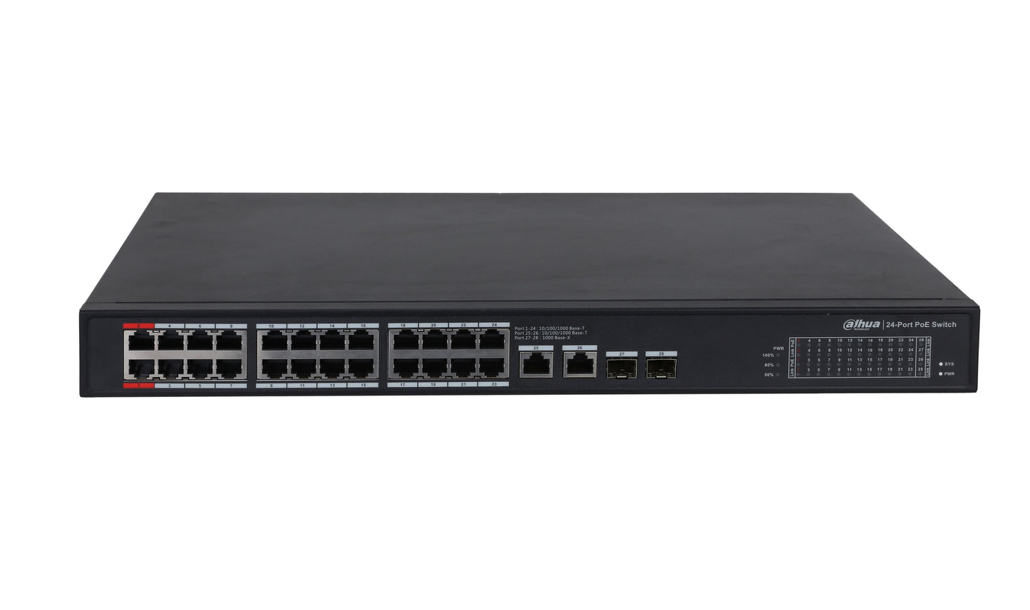 Dahua PoE Switch 24ports 360W PFS3228-24GT-360