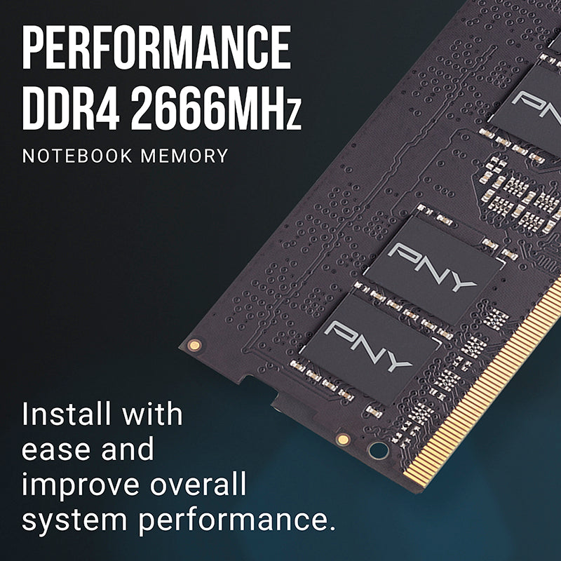 PNY SODIMM DDR4 2666MHz 1x8GB Notebook Memory RAM