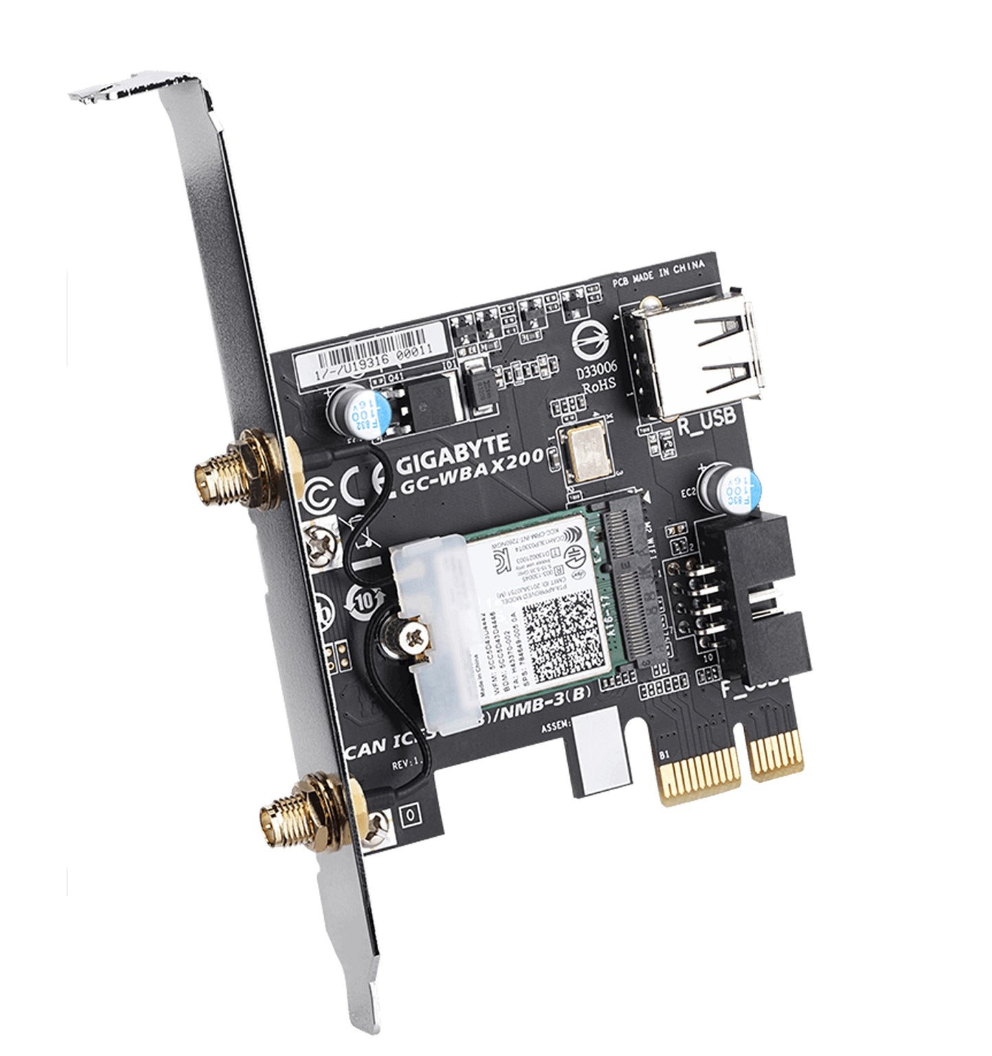 QNAP QXP-W6-AX200 PCIe Wi-Fi 6 Network Card for NAS & PC