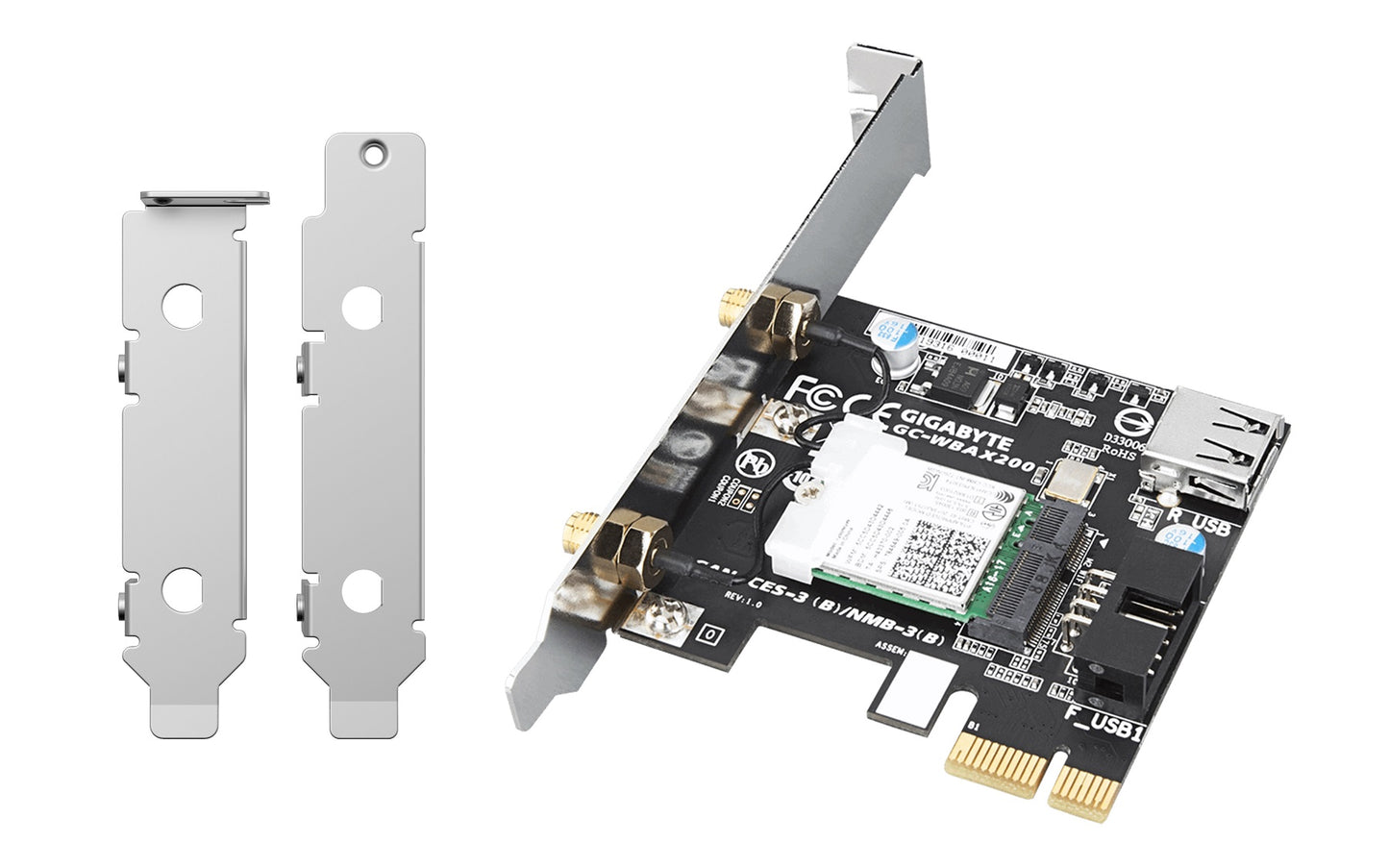 QNAP QXP-W6-AX200 PCIe Wi-Fi 6 Network Card for NAS & PC