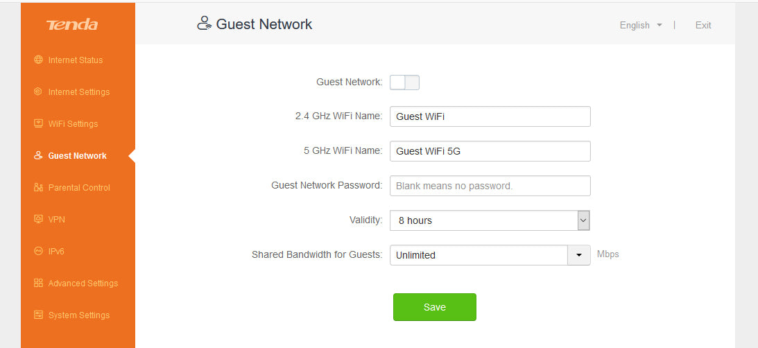 Tenda RX3 AX1800 Wi-Fi 6 Dual Band Gigabit Router