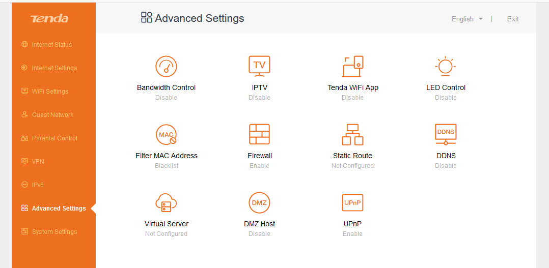 Tenda RX3 AX1800 Wi-Fi 6 Dual Band Gigabit Router