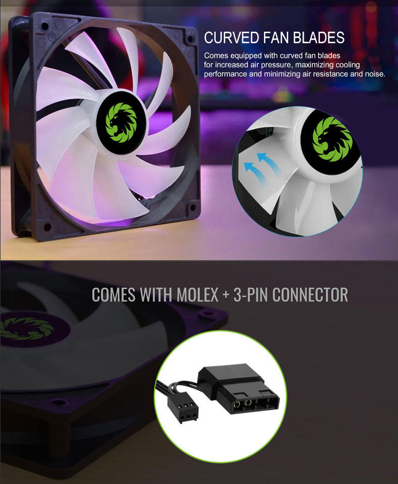 Gamemax GMX AF12X Fixed RGB Fan