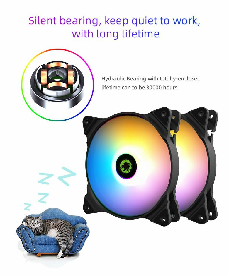 Gamemax FN-12Rainbow-C2 ARGB LED Fan