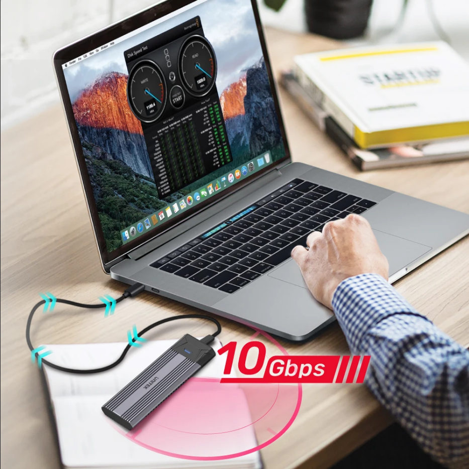 Unitek S1204B USB-C to NVMe/SATA M.2 SSD Enclosure