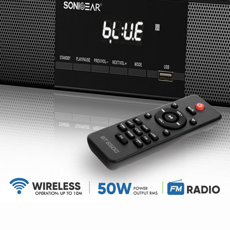 SonicGear Sonicbar BT-6500 Sound Bar Wless SWoofer