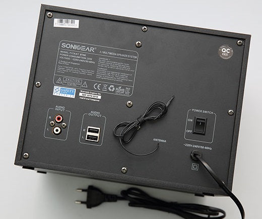 SonicGear Titan7 PRO 2.1 PC Speakers BT/USB/FM/LED 50W