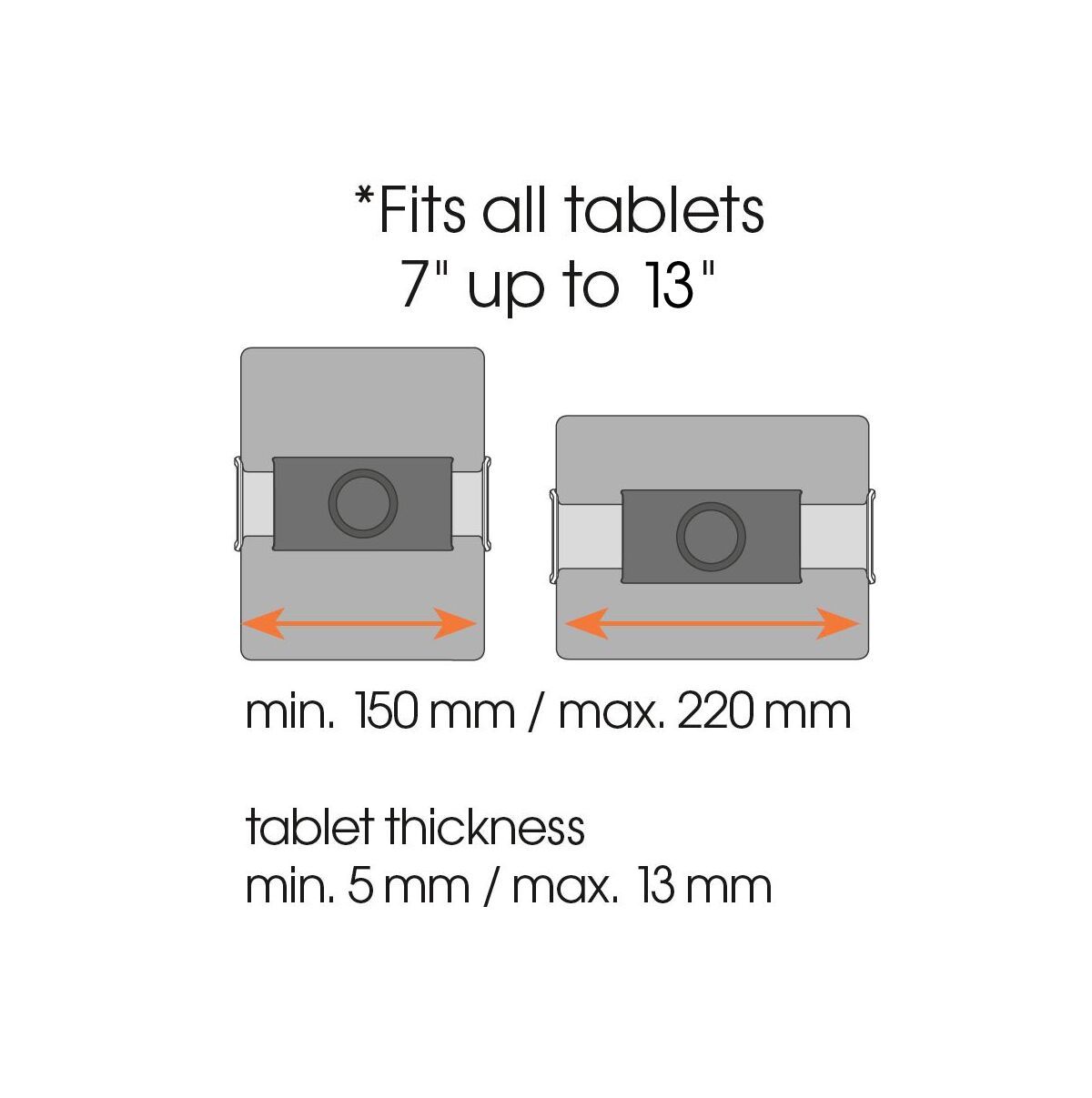 Vogels TMS1030 Tablet Wall Mount 2 arms 7-13''