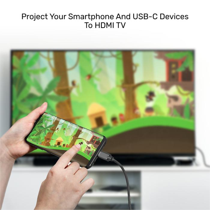 Unitek V1125A USB3.1 TypeC to HDMI 4K 60Hz Cable 1.8m
