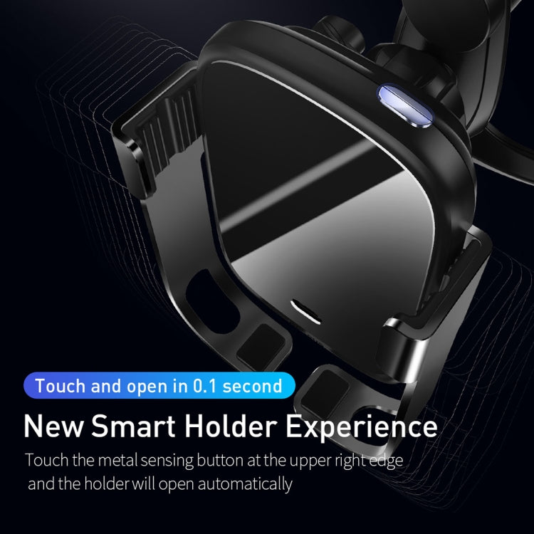 Baseus Rock-Solid Wireless Car Charger/Holder Black