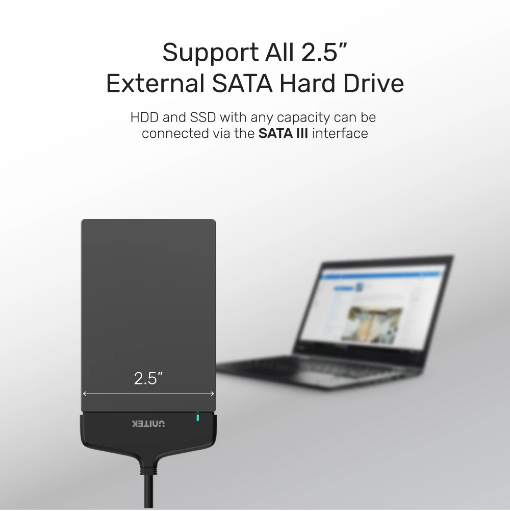 Unitek Y-1096A USB-C 3.1 to SATA6G Converter 2.5''