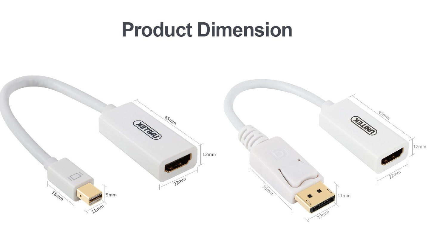 Unitek Y-6331 Mini DisplayPort to 4K HDMI Converter