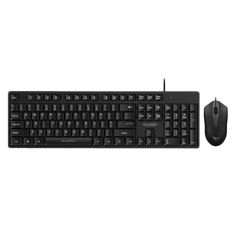 Alcatroz XPLORER C3300 Wired Keyboard & Mouse Black