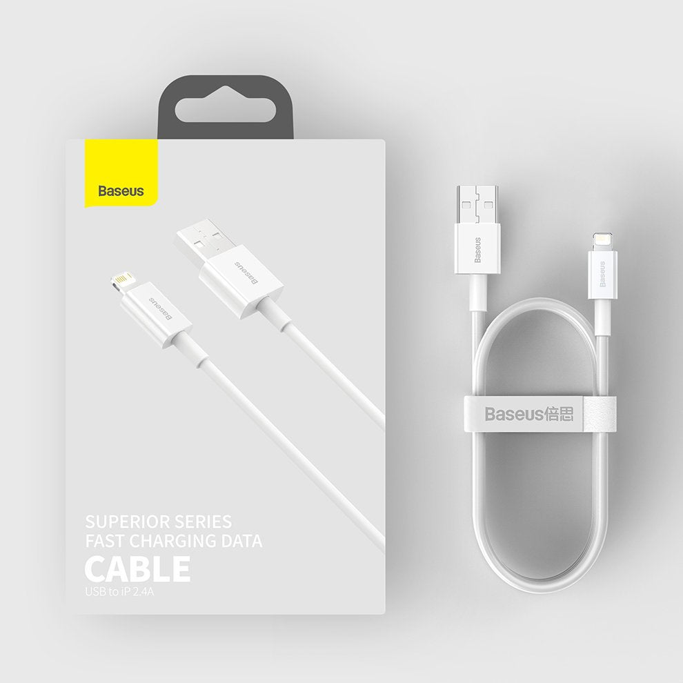 Baseus CALYS-A02 Superior Series Lightning 2.4A 1.0m White