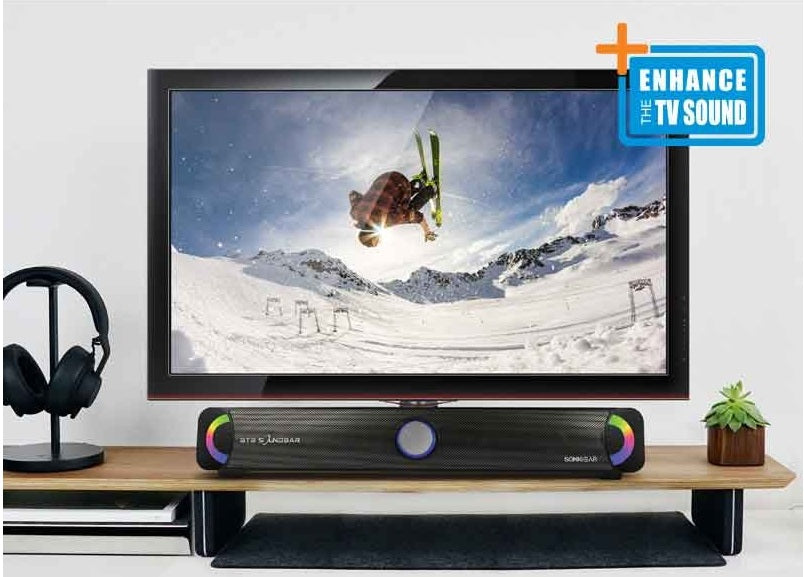 SonicGear BT300 Bluetooth Soundbar with LED Effect 7.2W