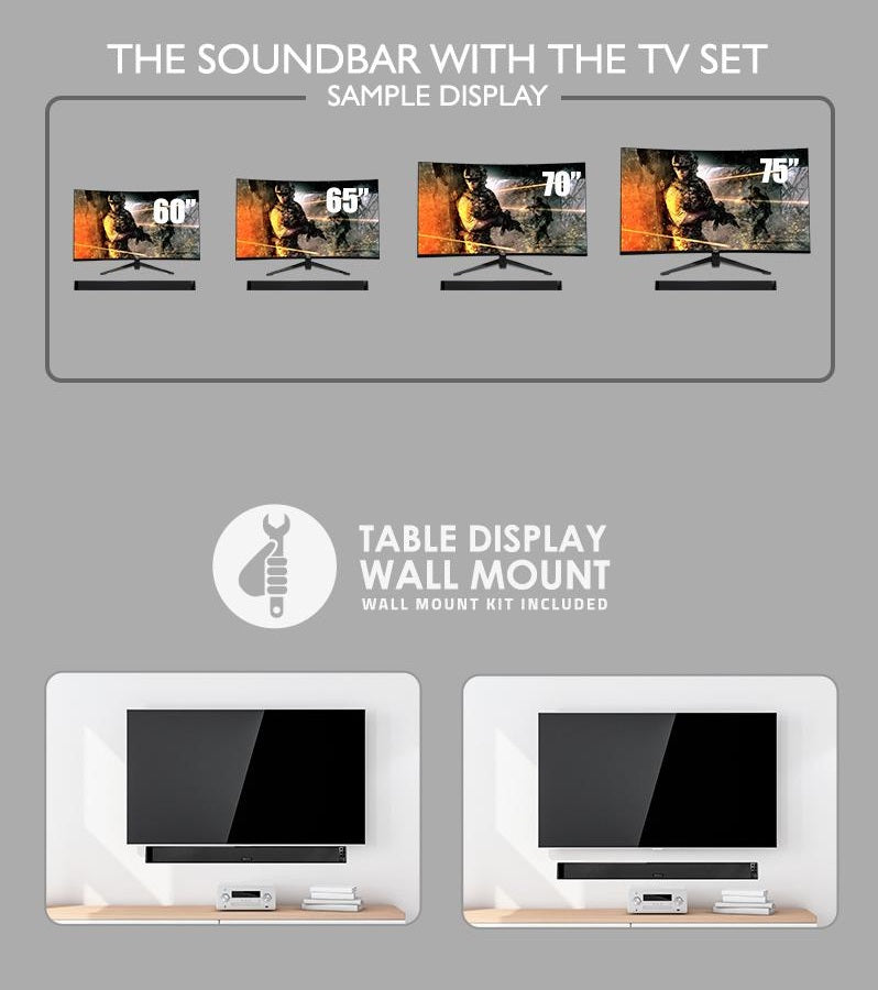 SonicGear Sonicbar BT-5500 Soundbar Wireless SubWoofer
