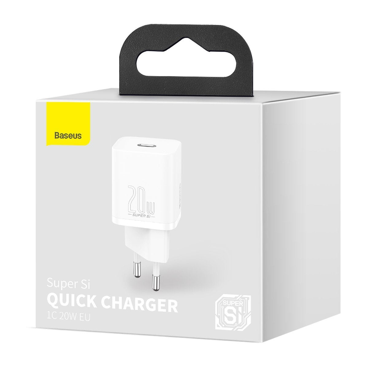 Baseus CCSUP-K02 Super Si 20W Type-C Charger UK White