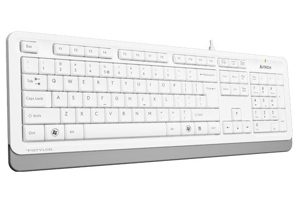 A4TECH FK10 FSTYLER SLEEK MULTIMEDIA KEYBOARD USB WHITE