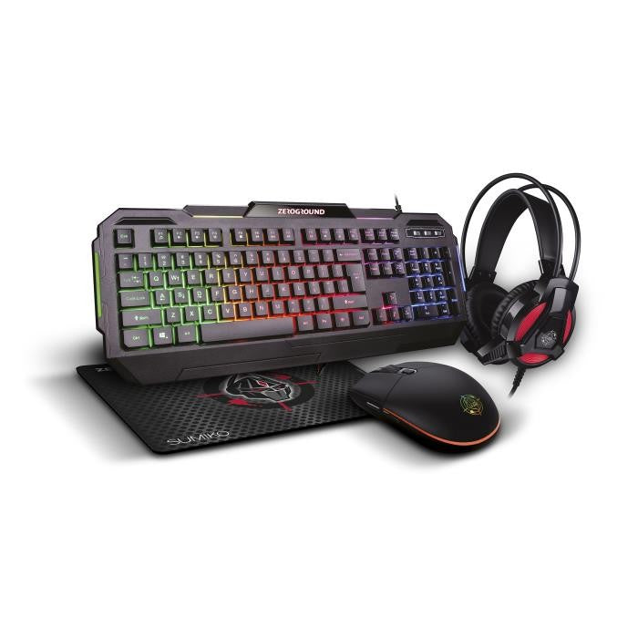 ZEROGROUND KB-1900G SUMIKO Gaming Combo Set 4 in 1