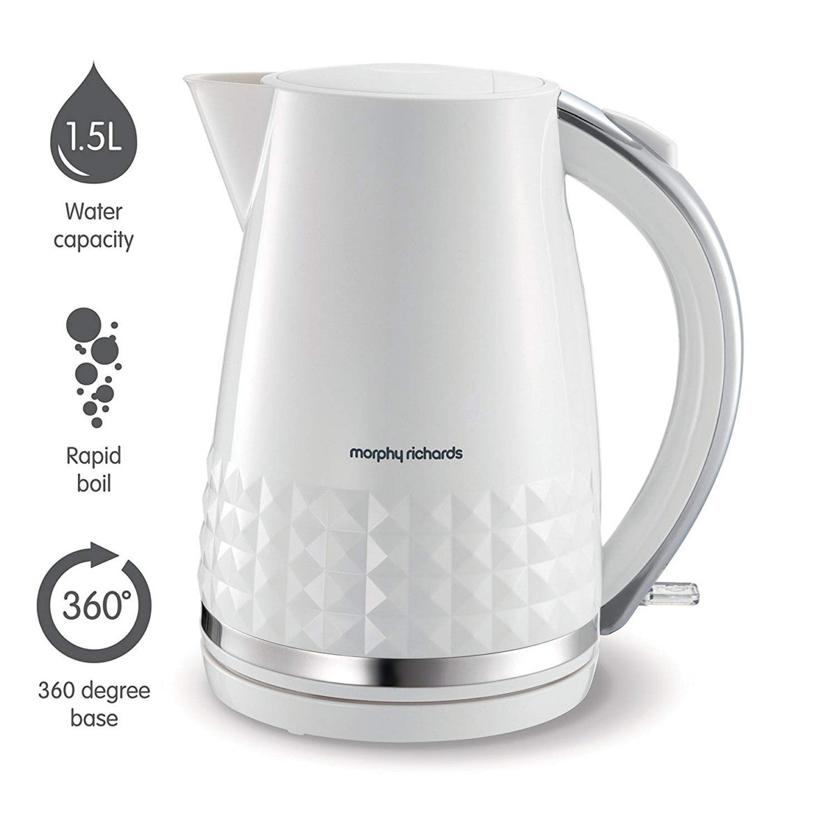 Morphy Richards Dimensions Jug Kettle 108263 White 3000W