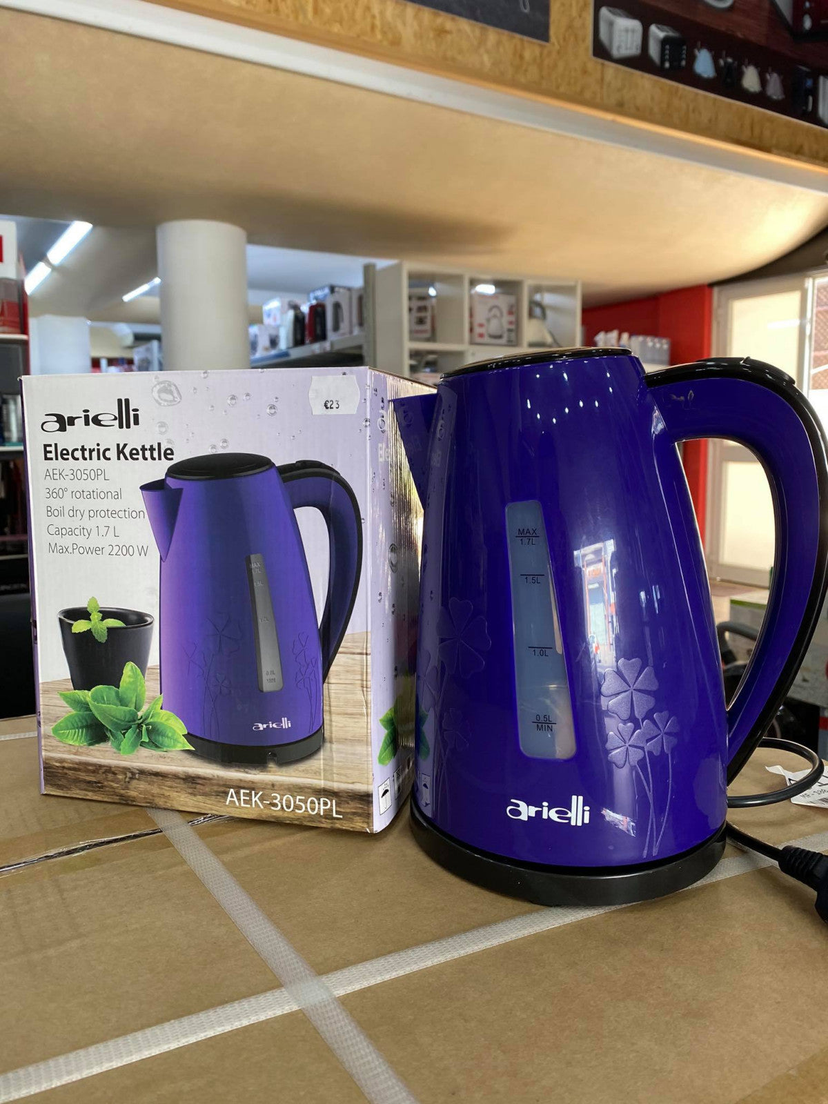 Arielli AEK-3050PL Electric Kettle 1.7 Lt Purple