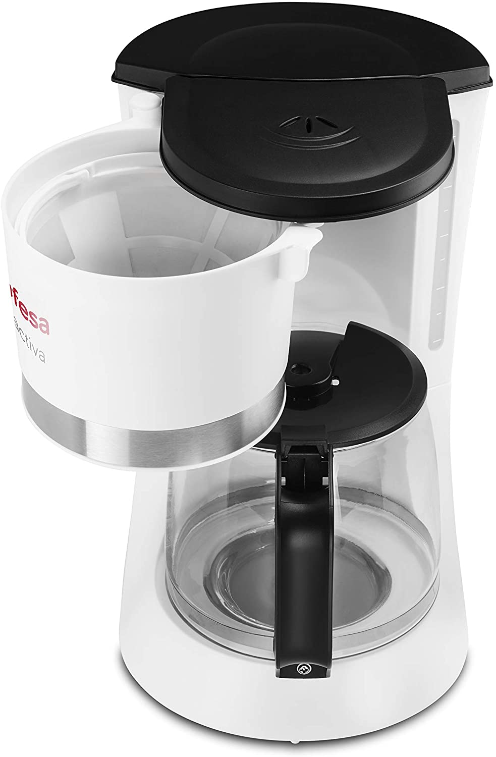 UFESA CG7123 Coffe Maker 12 cups 800W WHT Capacity 1.5L - Non-stick heating plate - Auto Off