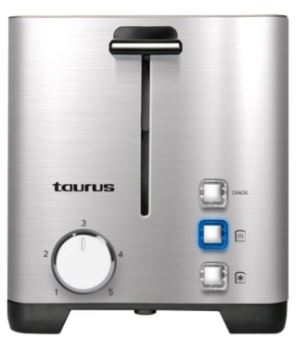 TAURUS TOASTER 1400W STAINLESS STEEL