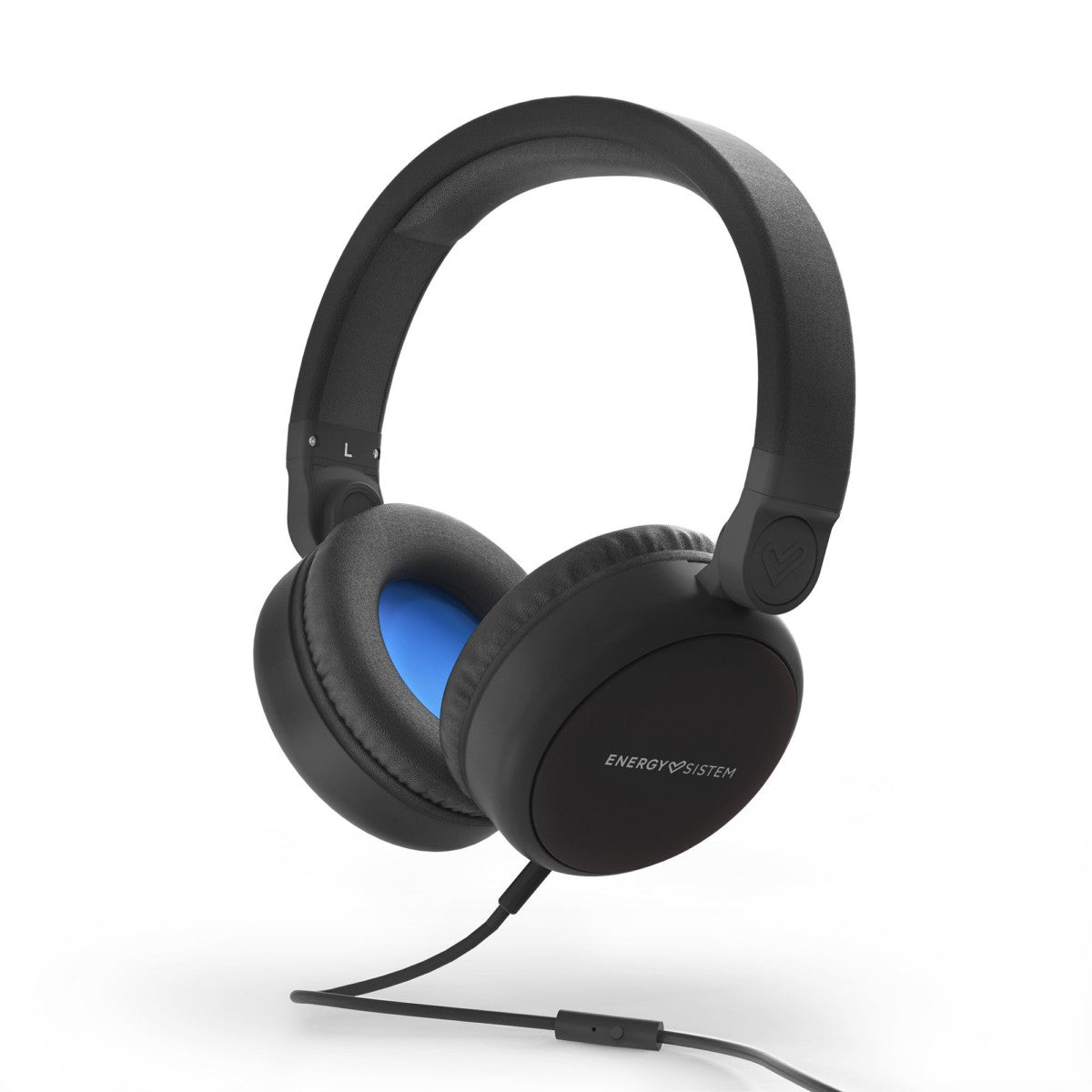 Energy Sistem 448814 Style 1 Talk Mic Headphones Removable Cable Midnight Black