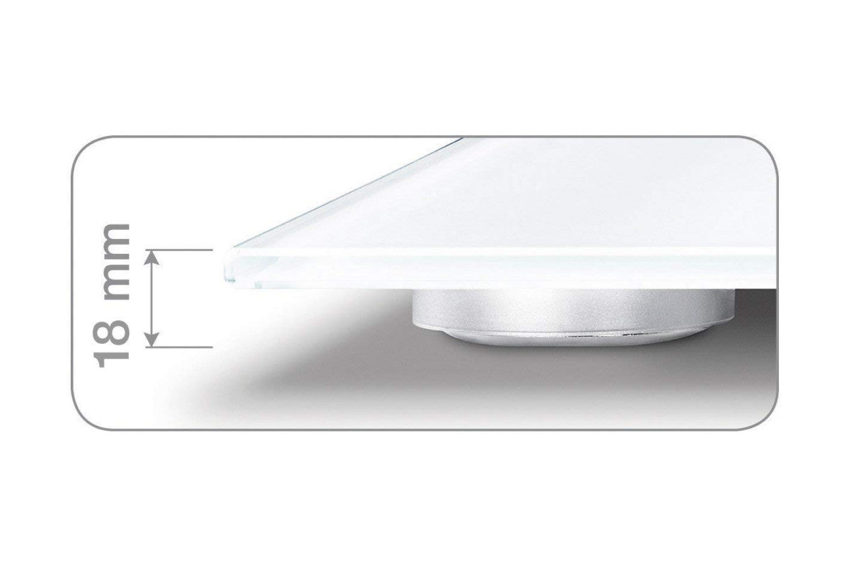 Beurer BG 13 Glass Electronic Diagnostic Bathroom Scale White
