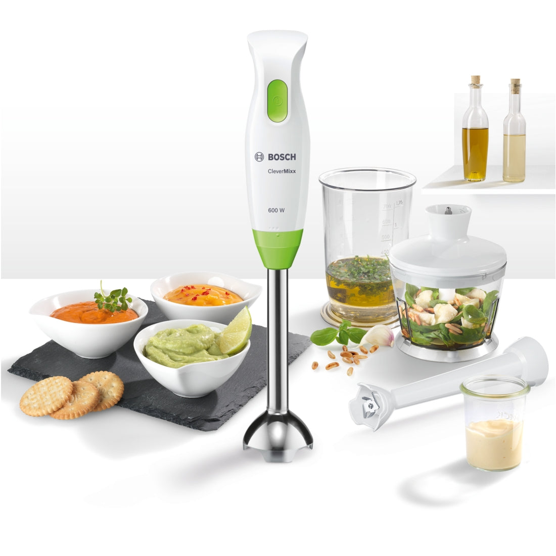 BOSCH CleverMixx ,Dip Dressing, MSM2623G Hand Blender Set 600W W