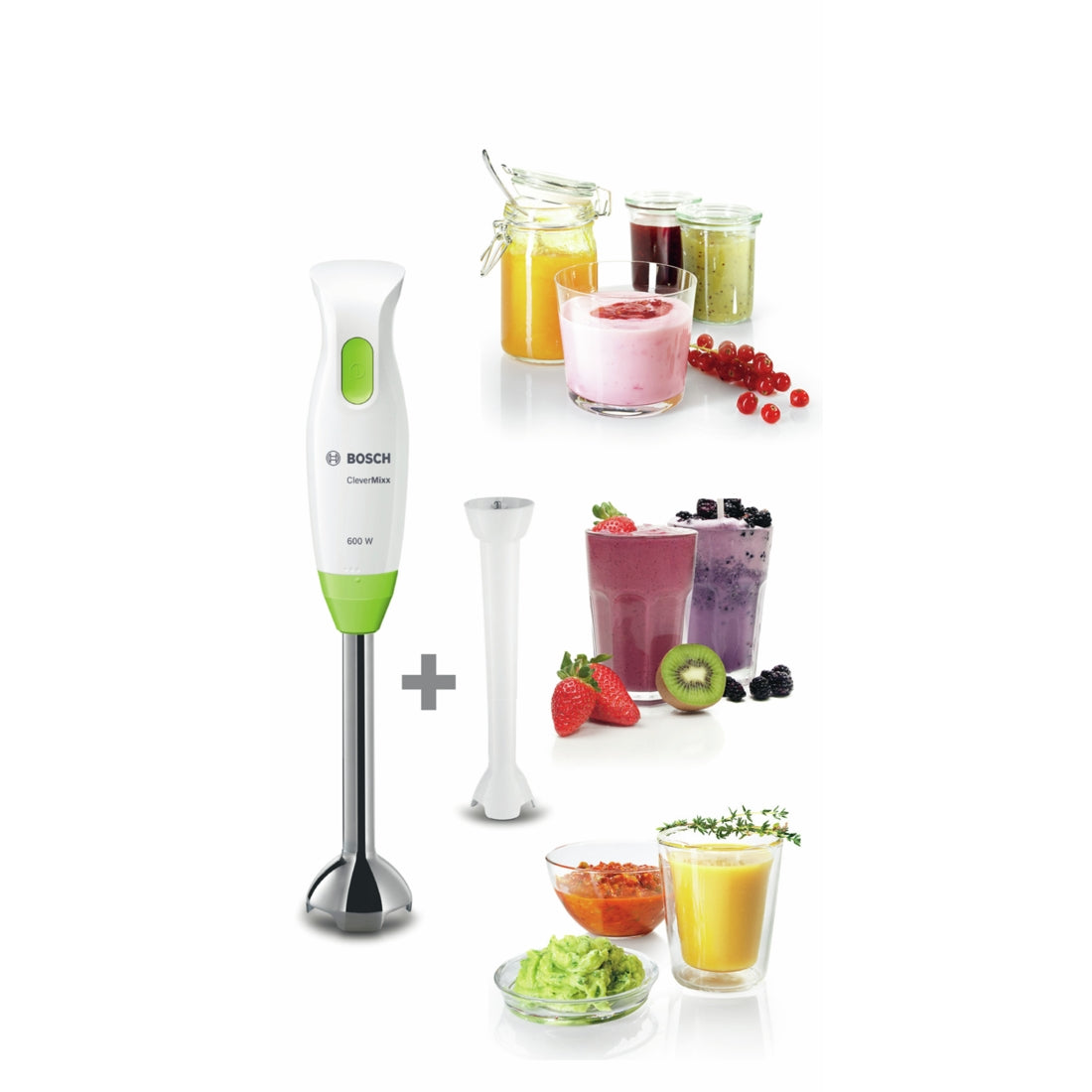BOSCH CleverMixx ,Dip Dressing, MSM2623G Hand Blender Set 600W W