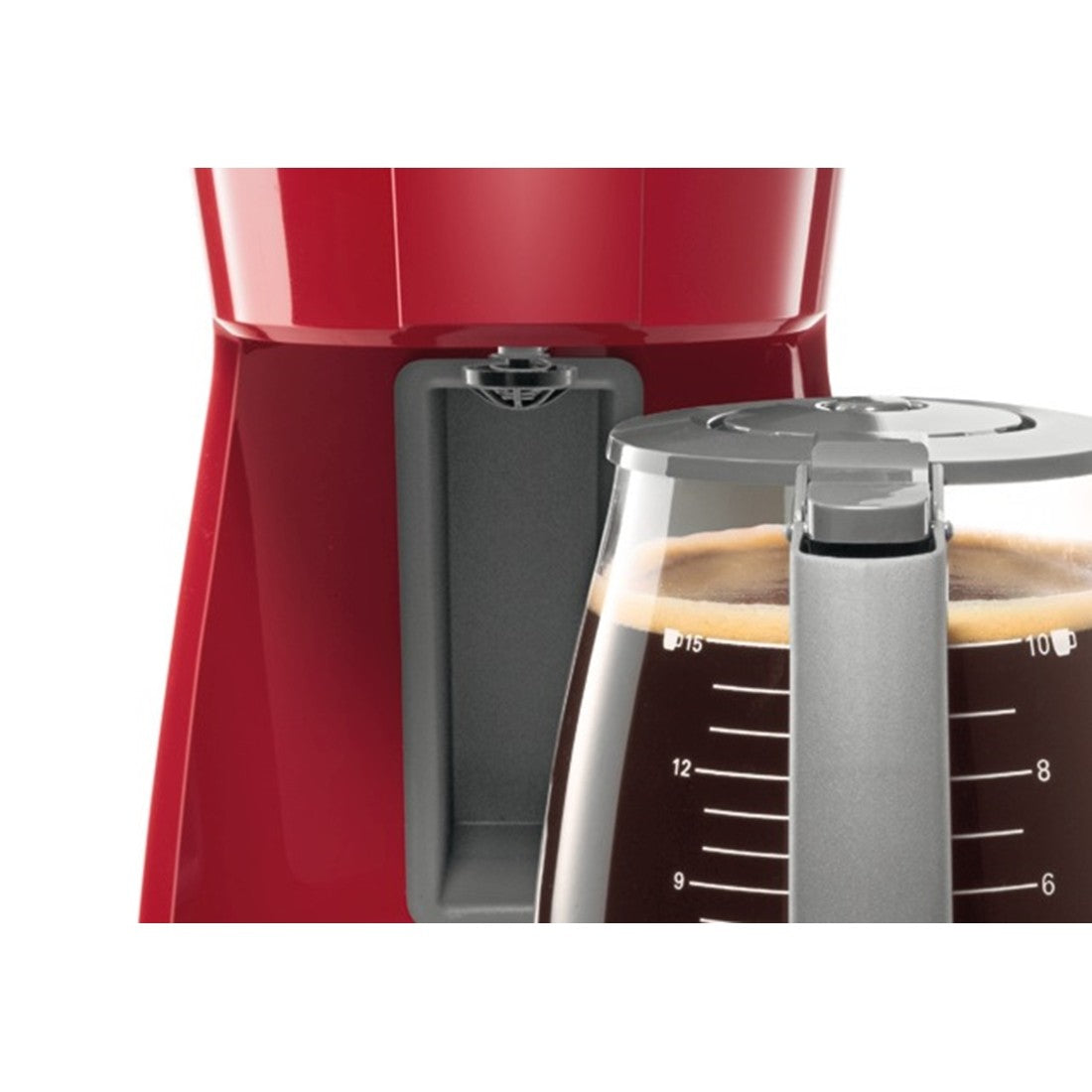BOSCH Filter Coffee Machine CompactClass Extra TKA3A034 Red/Light gray