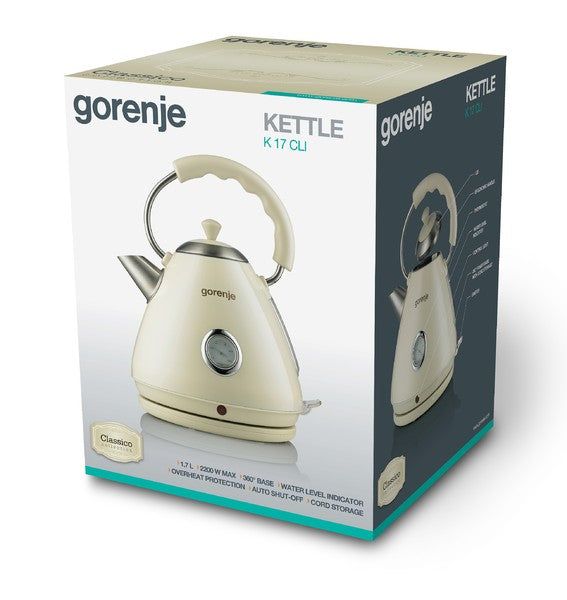 GORENJE Kettle 1850W K 17 CLI Beige