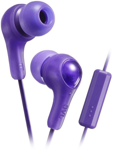 JVC Gumy Plus HA-FX7M-V-E Earphones with Microphone Plum Violet