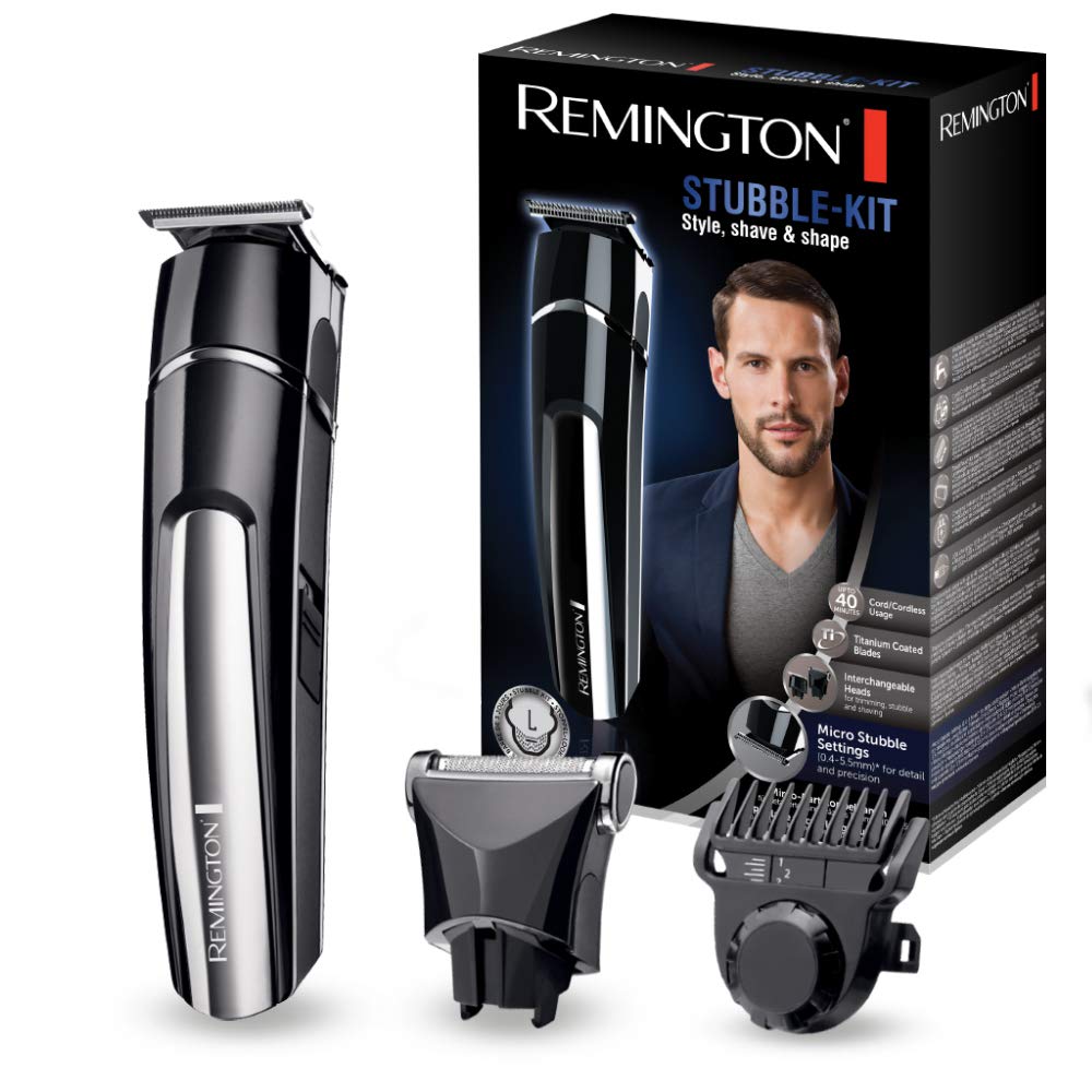 REMINGTON Stubble Kit Beard and Stubble Trimmer MB4110 Titanium