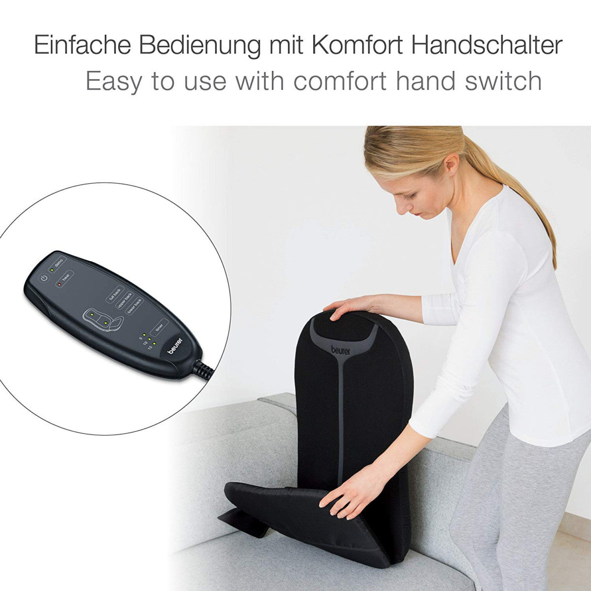 Beurer MG 205 Shiatsu Seat Cover Black