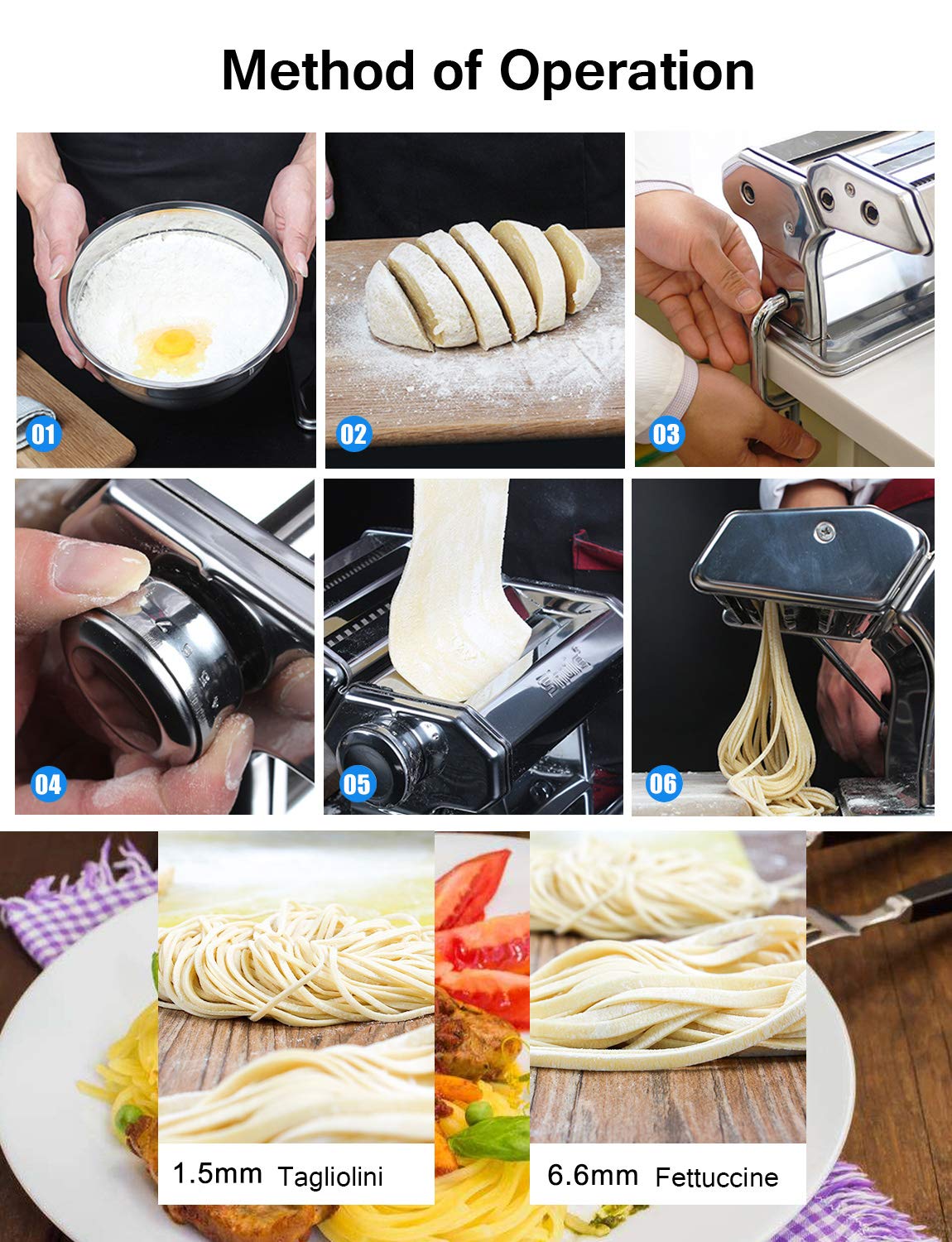 Shule Pasta Machine T1662 Hand Operated