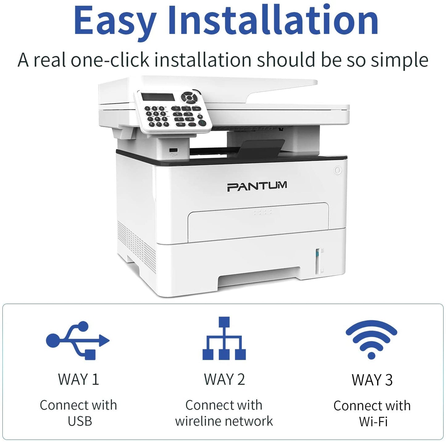 Pantum M6800FDW Fast Mono Laser Multifunction Printer Wi-Fi/Duplex/ADF