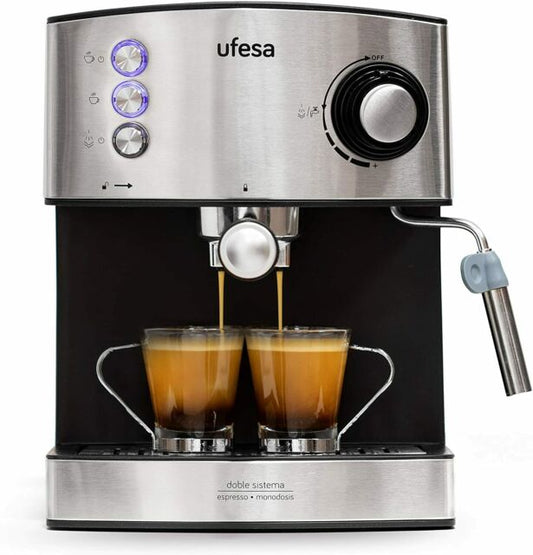 UFESA CE7240 Expresso Coffe Maker 850W 20 Bar Pressure Pump - 1.6 L Water Tank