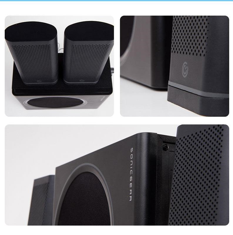 SonicGear Space5v2 2.1 BT/USB/FM Speakers 60W Grey