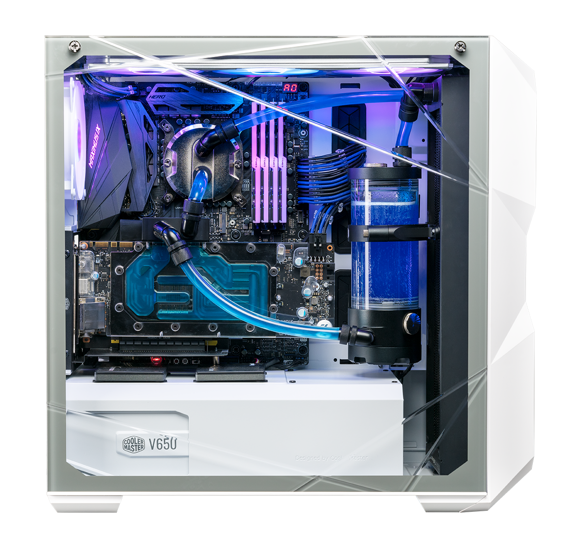 Cooler Master Masterbox TD500 ATX Case with 3x ARGB Fans White