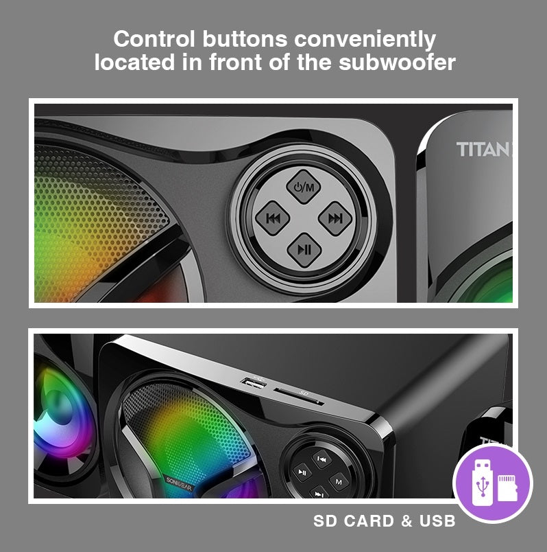 Sonicgear Titan3 USB Powered 2.1 PC Speakers